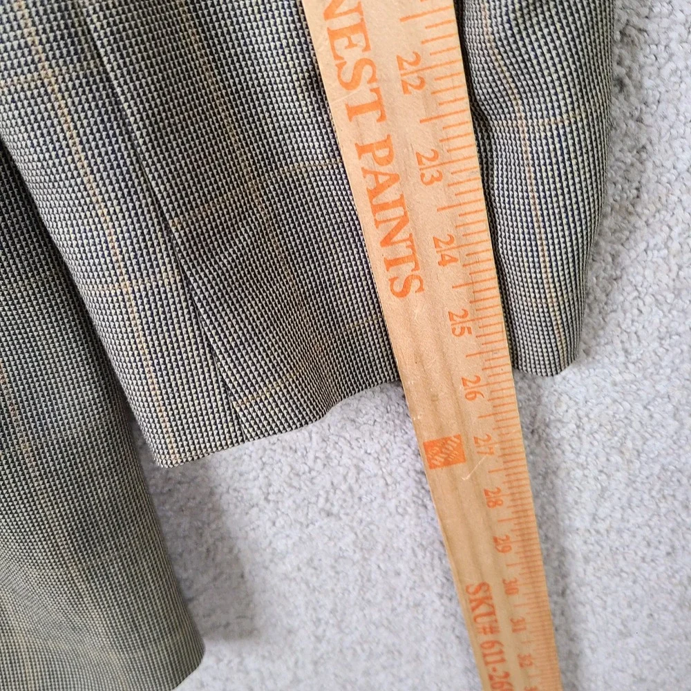 Vintage Chaps‎ Ralph Lauren Jacket Mens 44T Brown Plaid Blazer 2 Button Wool